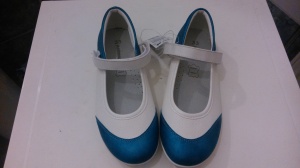 Zapato azul brillante